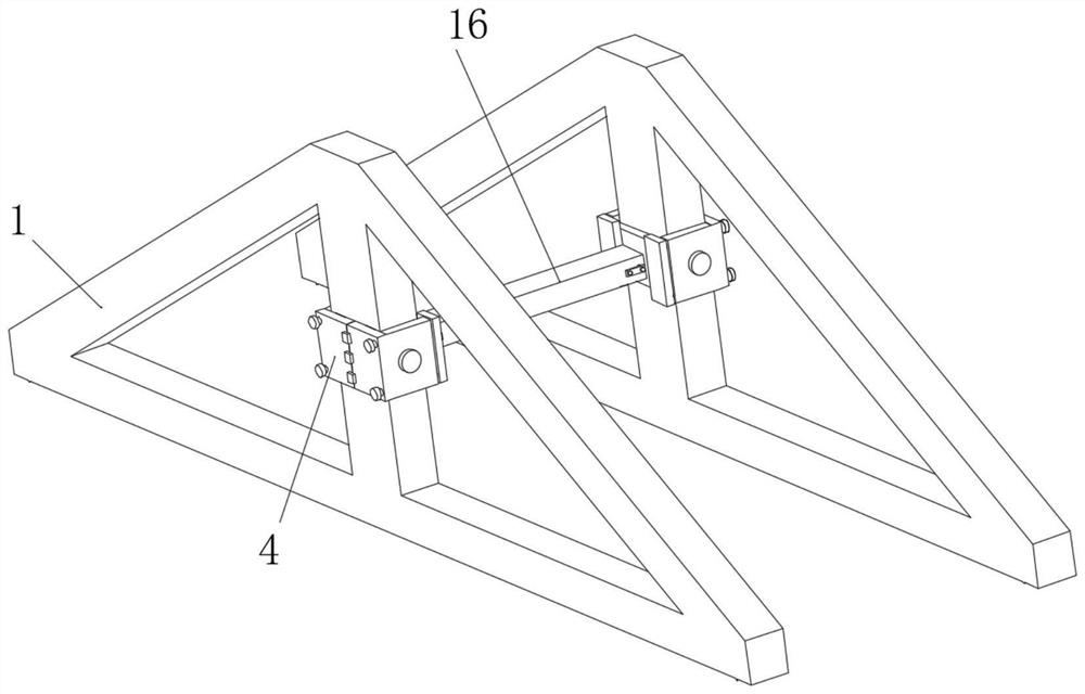 Novel railless triangular hanging basket construction method by using cast-in-cantilever beam