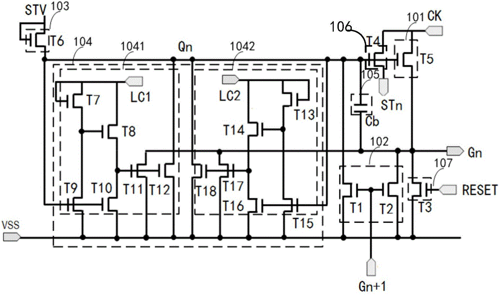 GOA drive circuit and liquid crystal display device