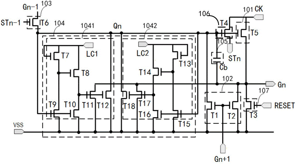 GOA drive circuit and liquid crystal display device