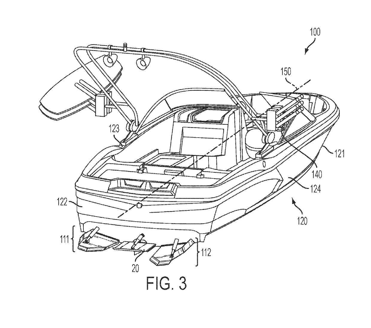 Wake-modifying device for a boat