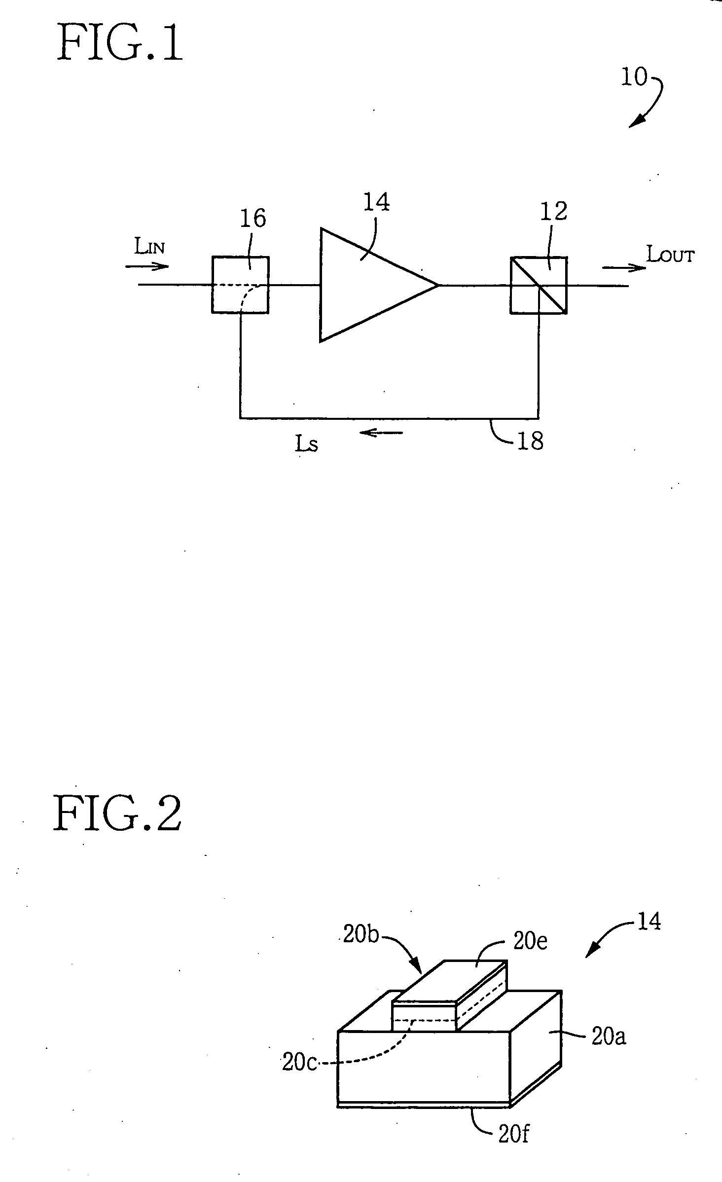 Optical signal amplification device