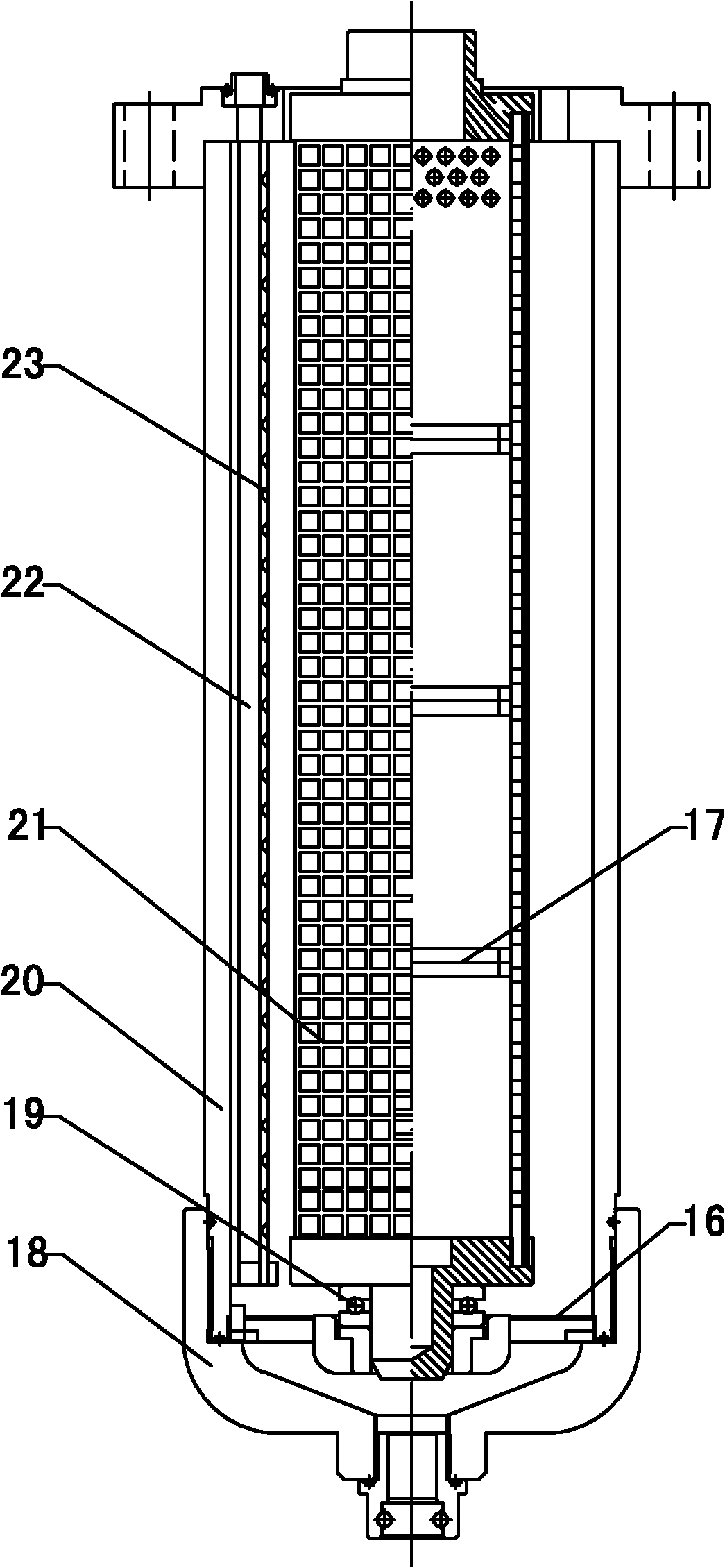 Backwashing high-pressure filter station