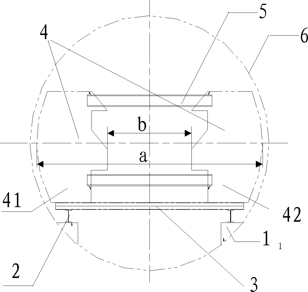 Method for mounting internal assemblies of large container