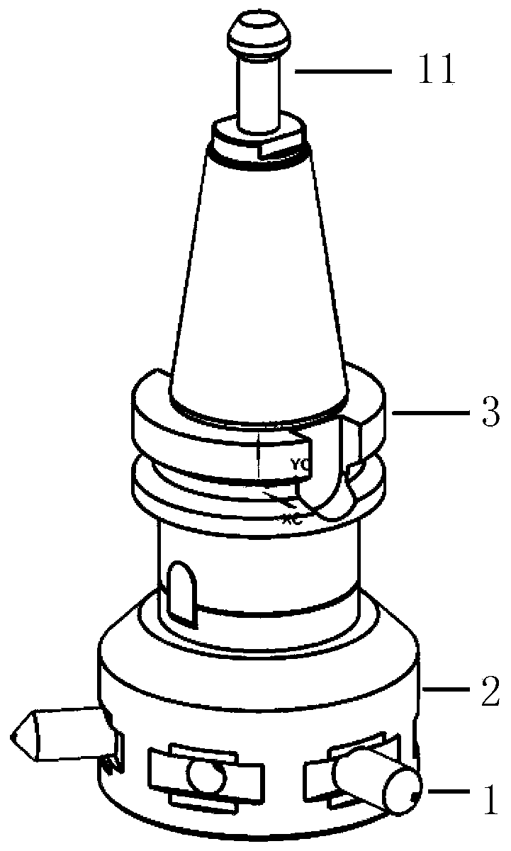 Grinding wheel slotting tool and slotting method