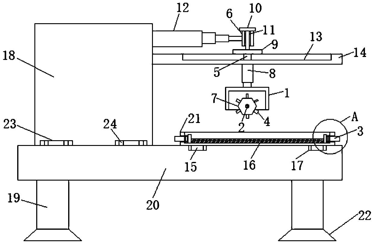 Full-automatic die changing device of numerical control turret punch press