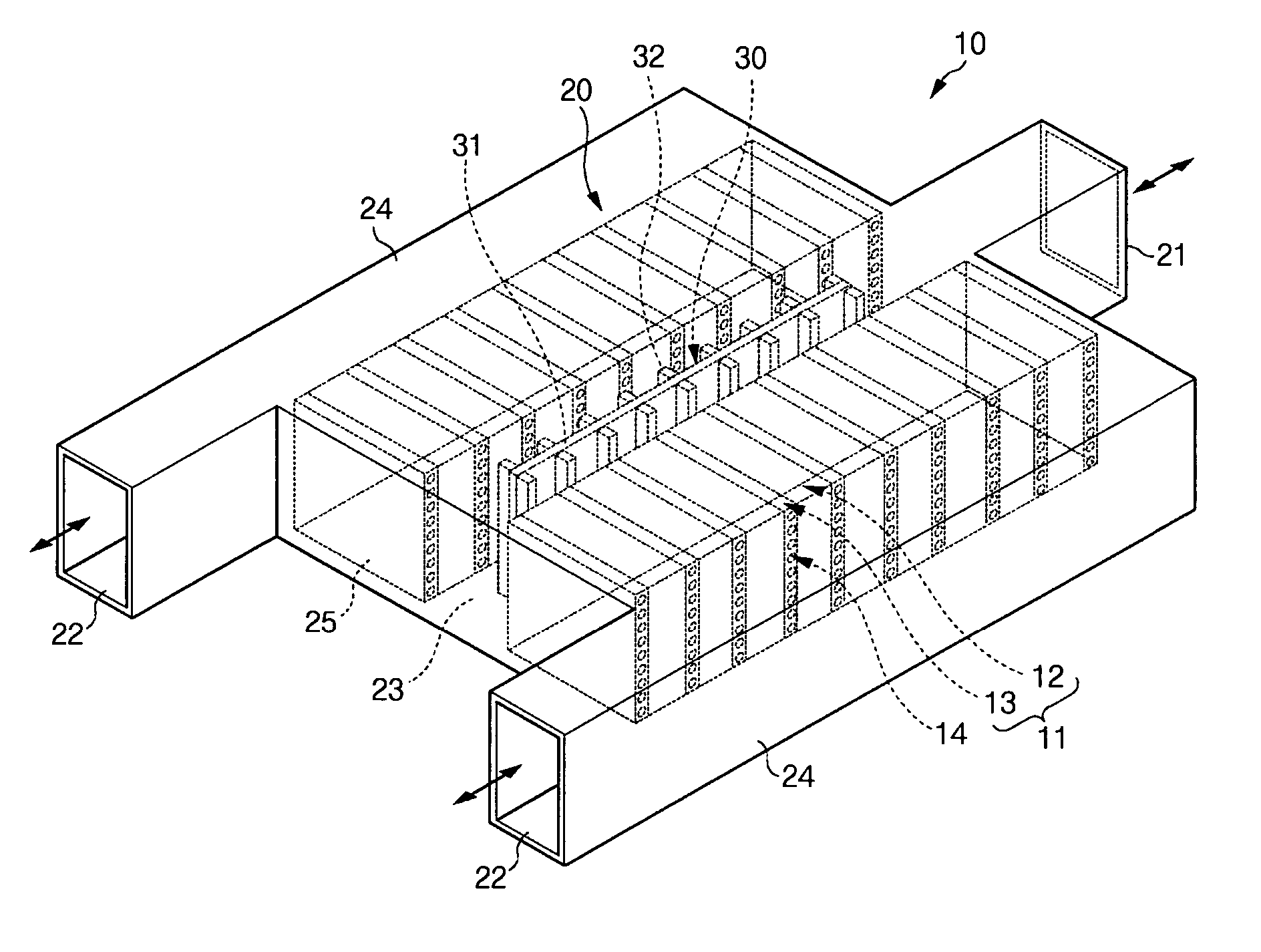 Battery module having improved cooling efficiency