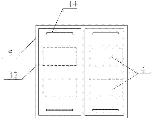 A storage battery packing transportation line