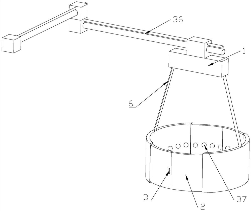 Bedside moving device for pneumology department rehabilitation patient