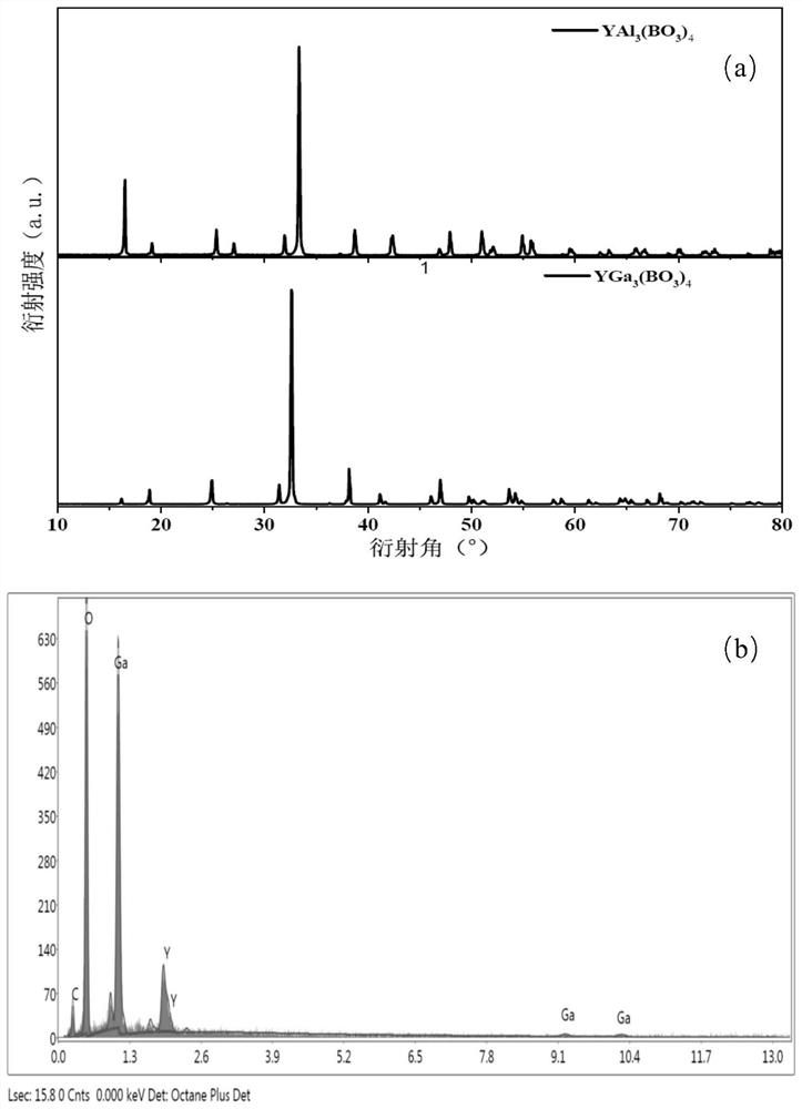 Gallium tetraborate nonlinear optical crystal as well as preparation method and application thereof