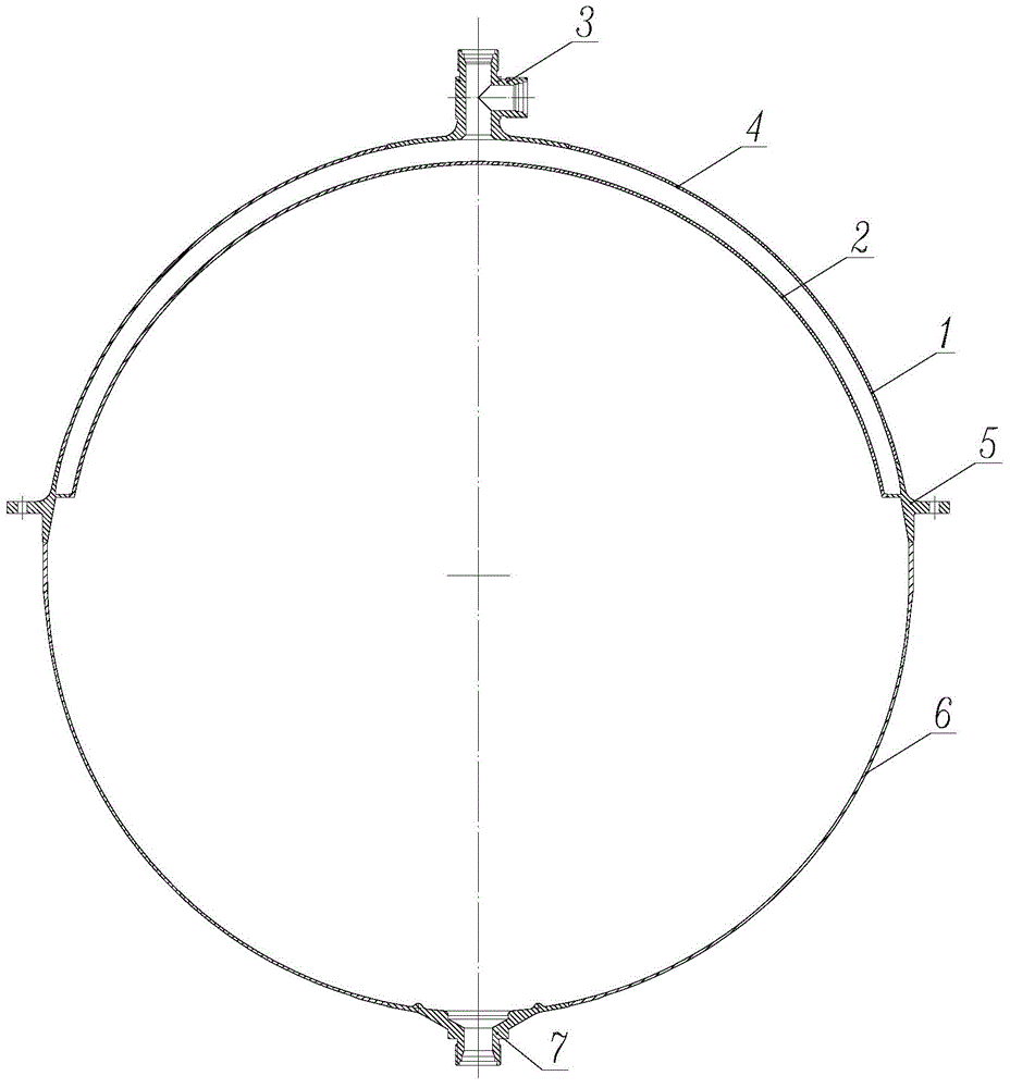 Metal propellant storage tank for spaceflight and manufacturing method thereof