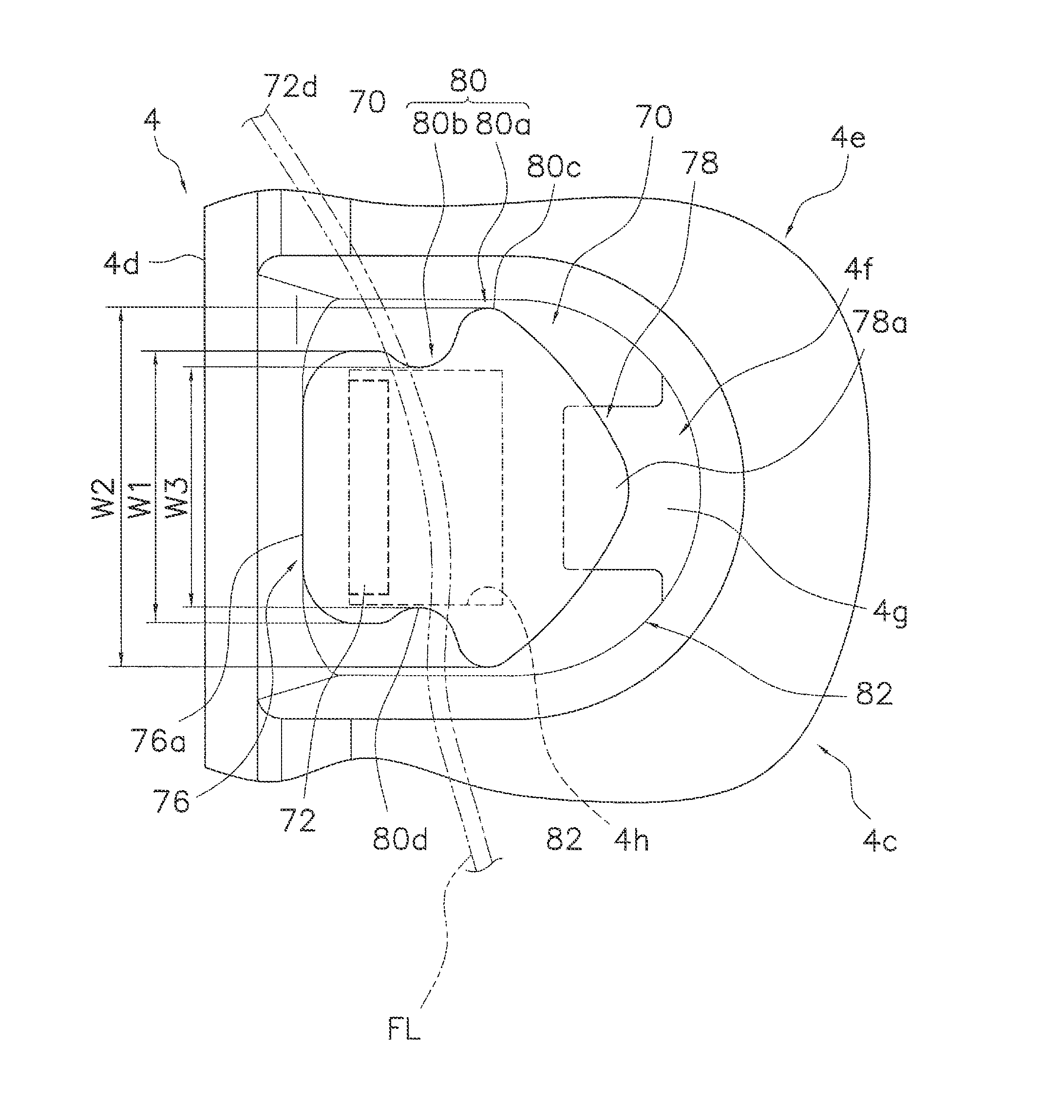 Line clip and a spool of a spinning reel to which the line clip is mounted