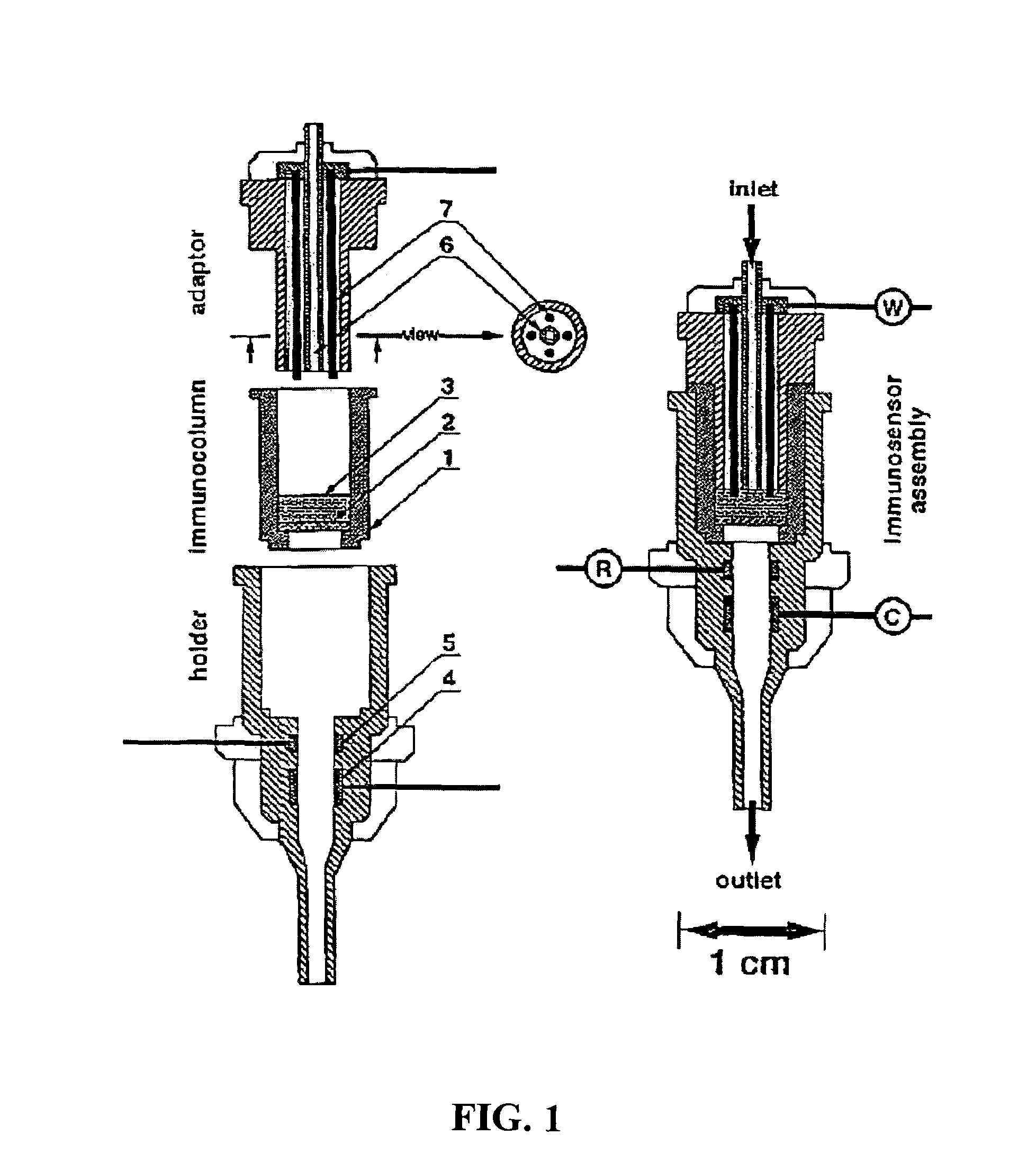 Method and apparatus for the detection of pathogens, parasites, and toxins