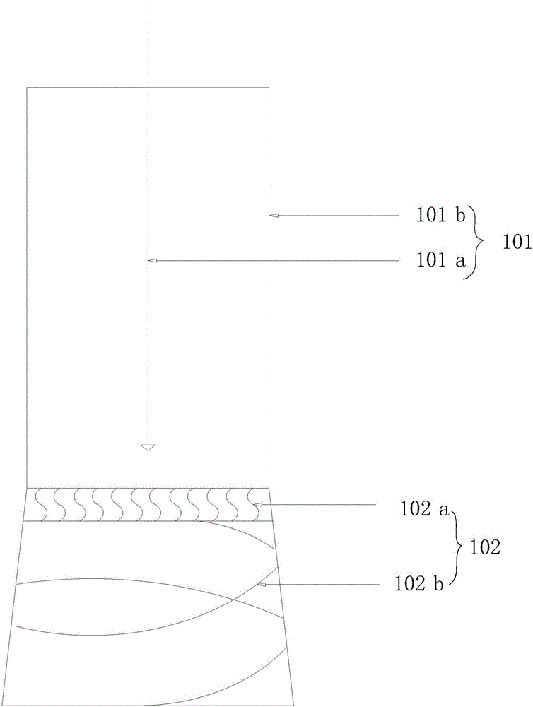 Desulfurization tower flue gas nozzle and desulfurization apparatus