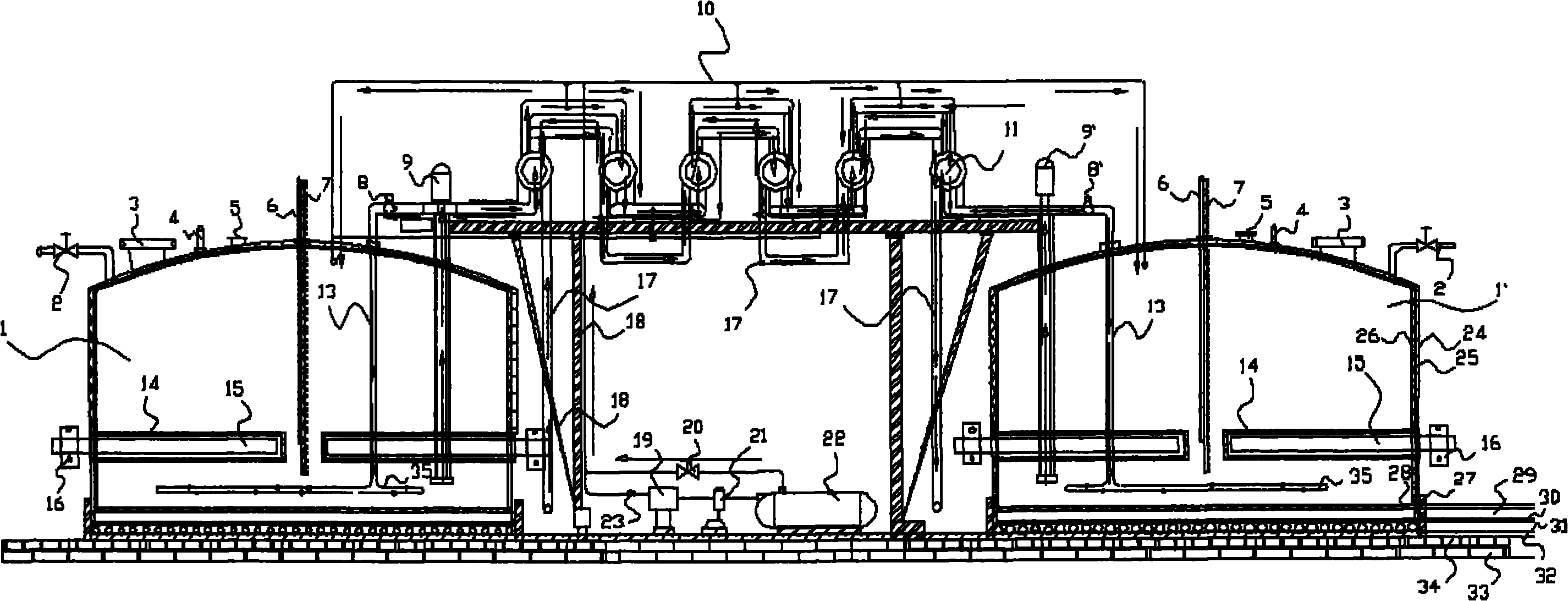 Salt-melting heat-storing warehouse