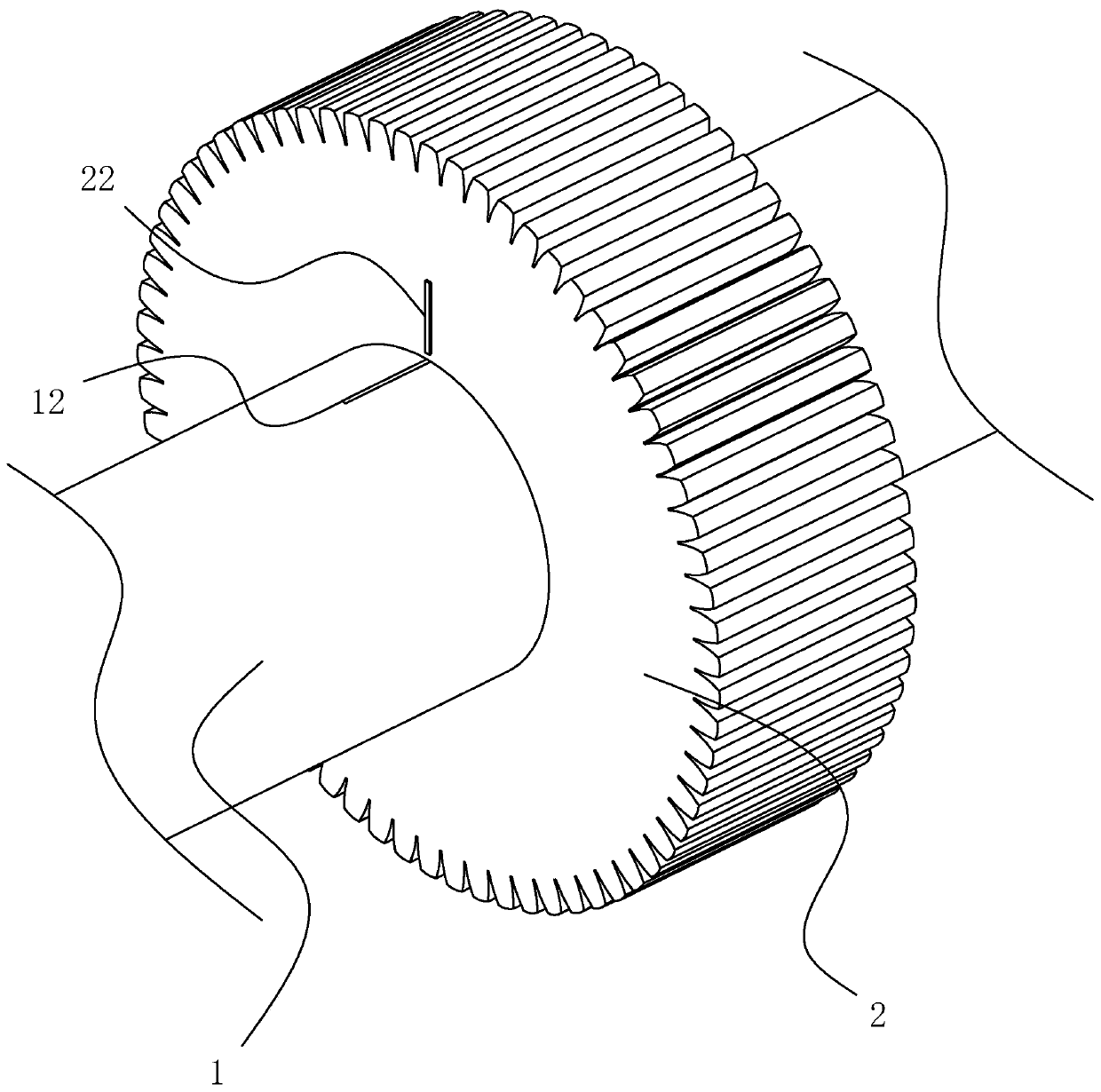 A gear shaft structure