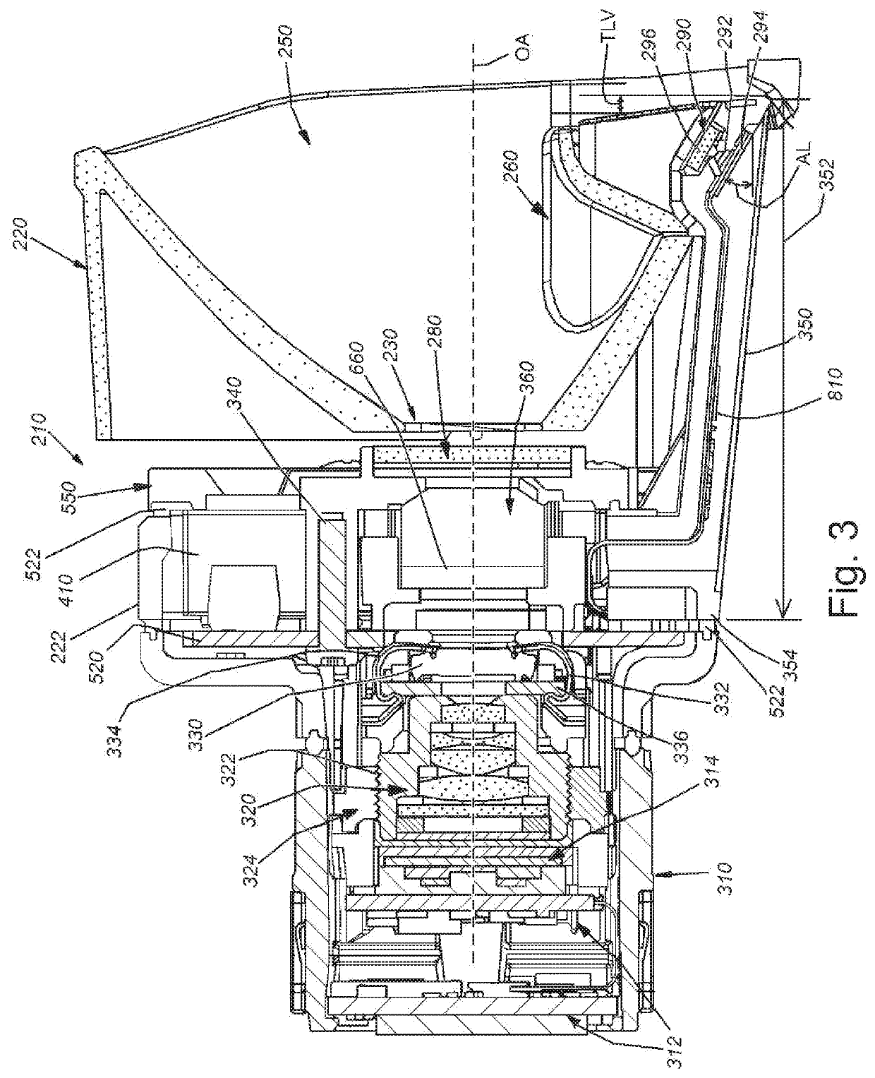 Handheld id-reading system with integrated illumination assembly