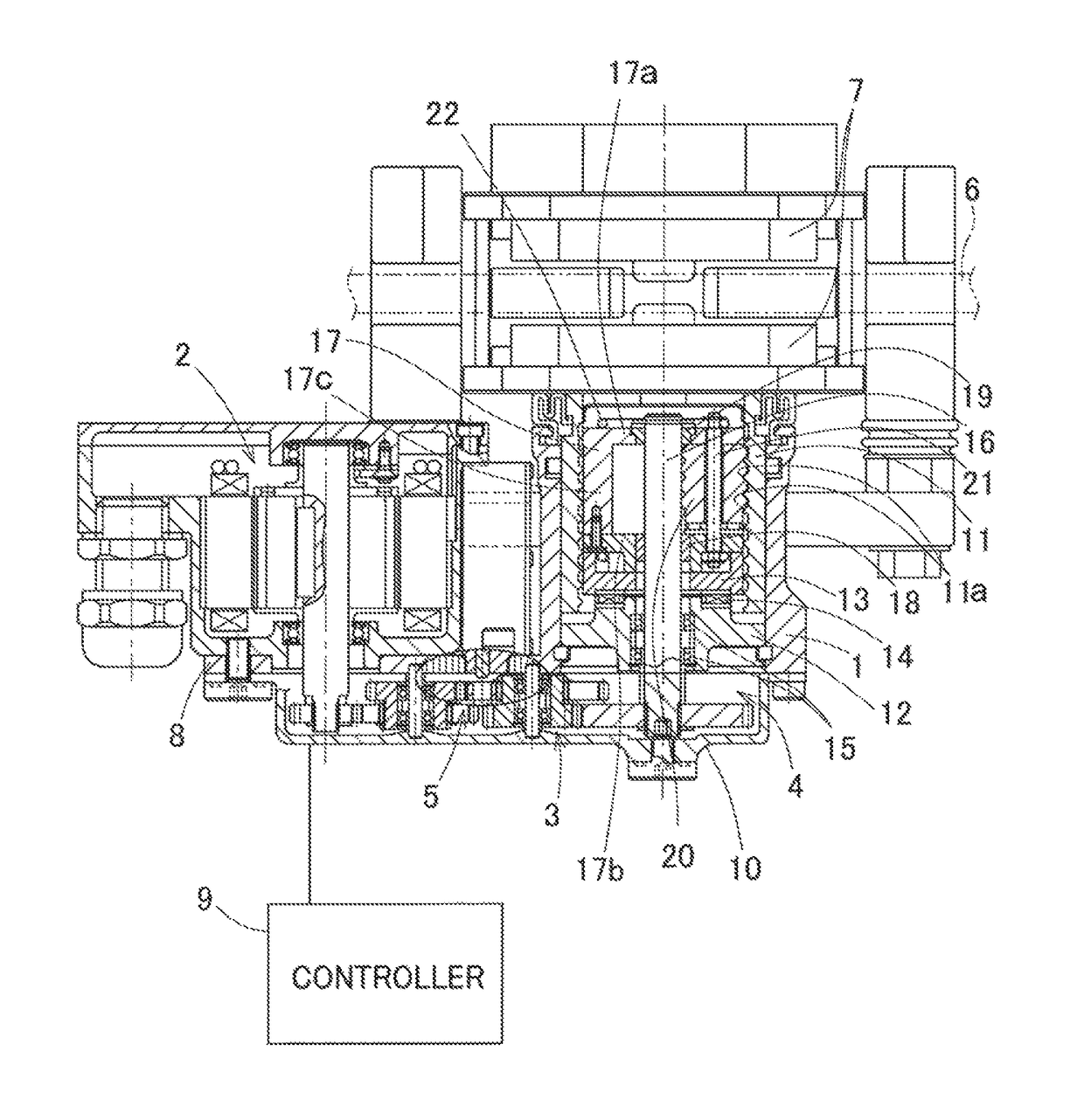 Electric brake device