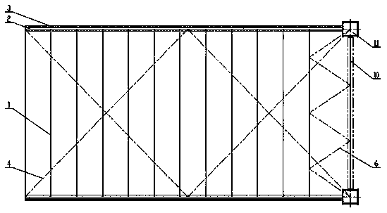 Large-span suspended soot blowing platform