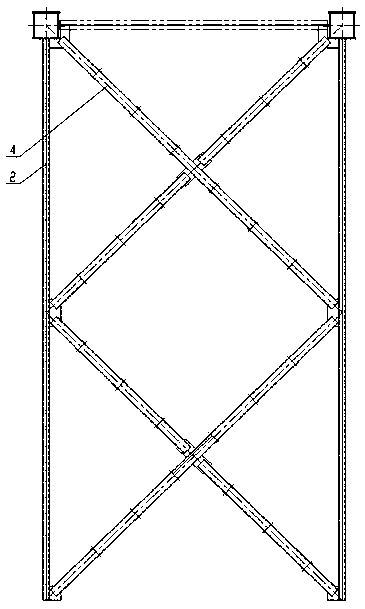 Large-span suspended soot blowing platform