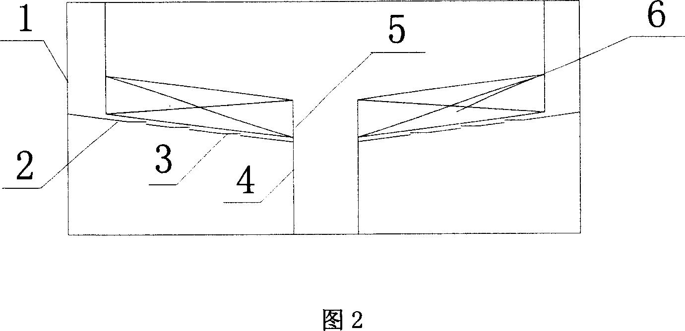 Inclined jetting column plate