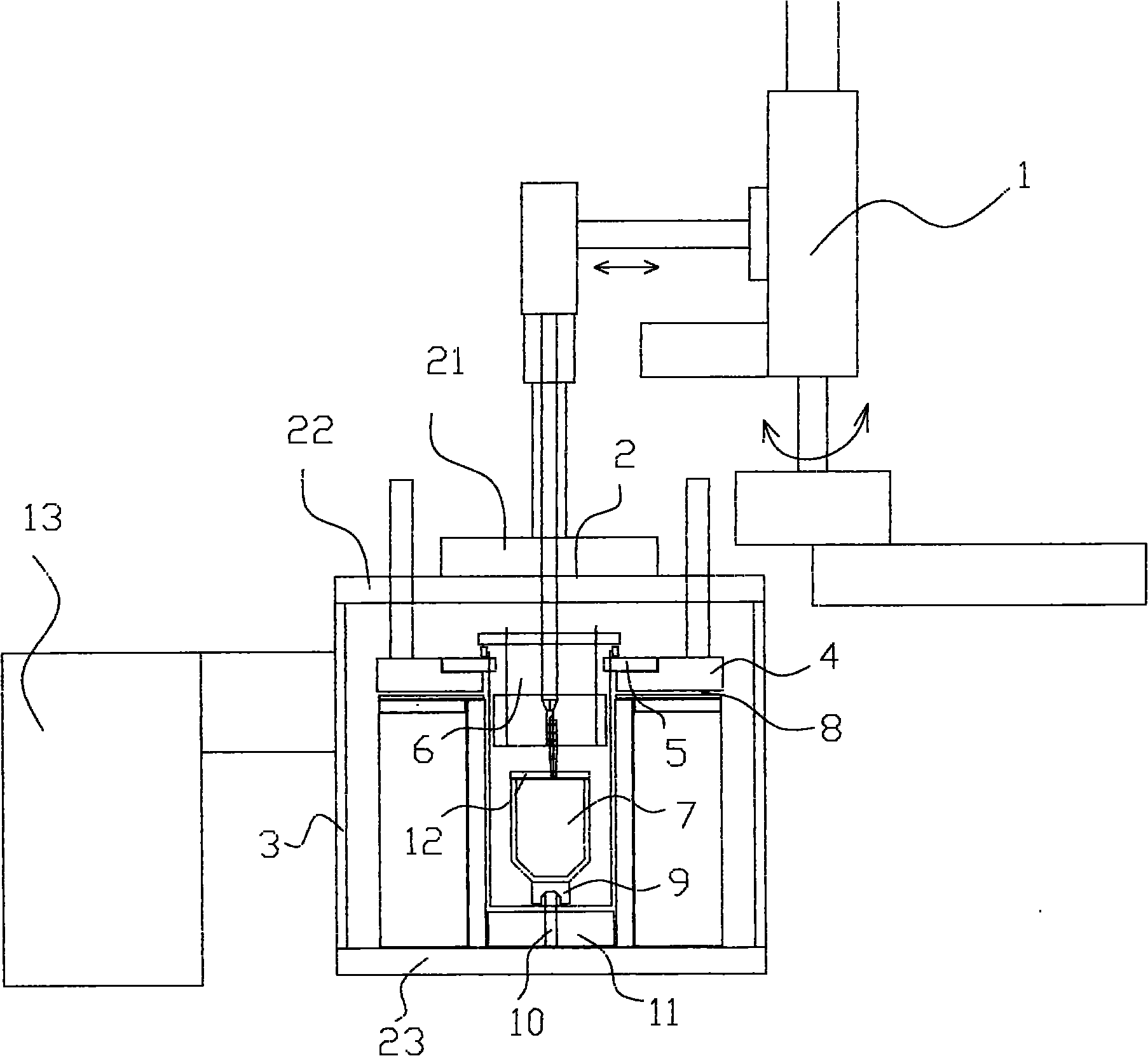 Vertical temperature grade kyropoulos method for growing large-size high-temperature oxide crystals