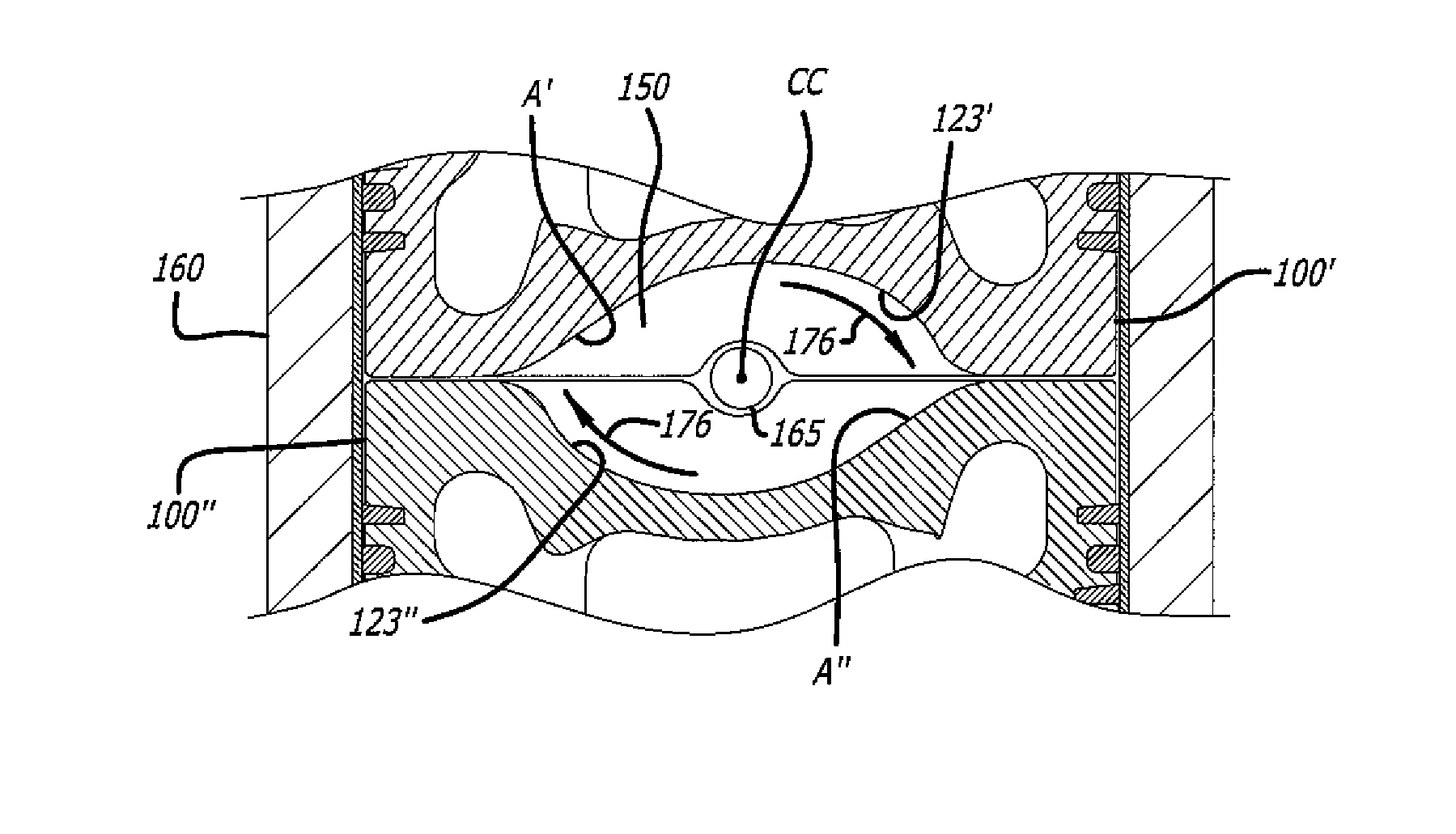 Skewed Combustion Chamber For Opposed-Piston Engines