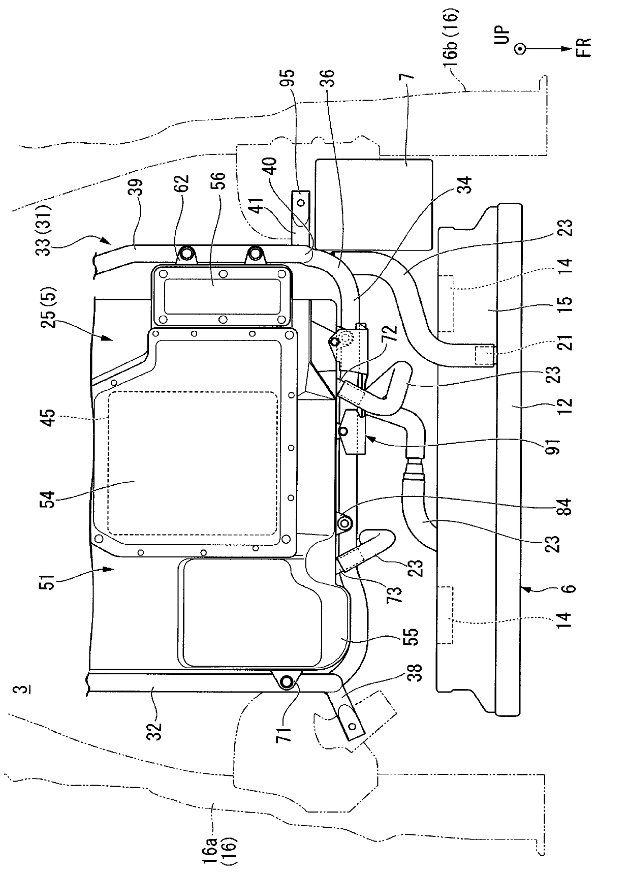 Protection structure of power control unit