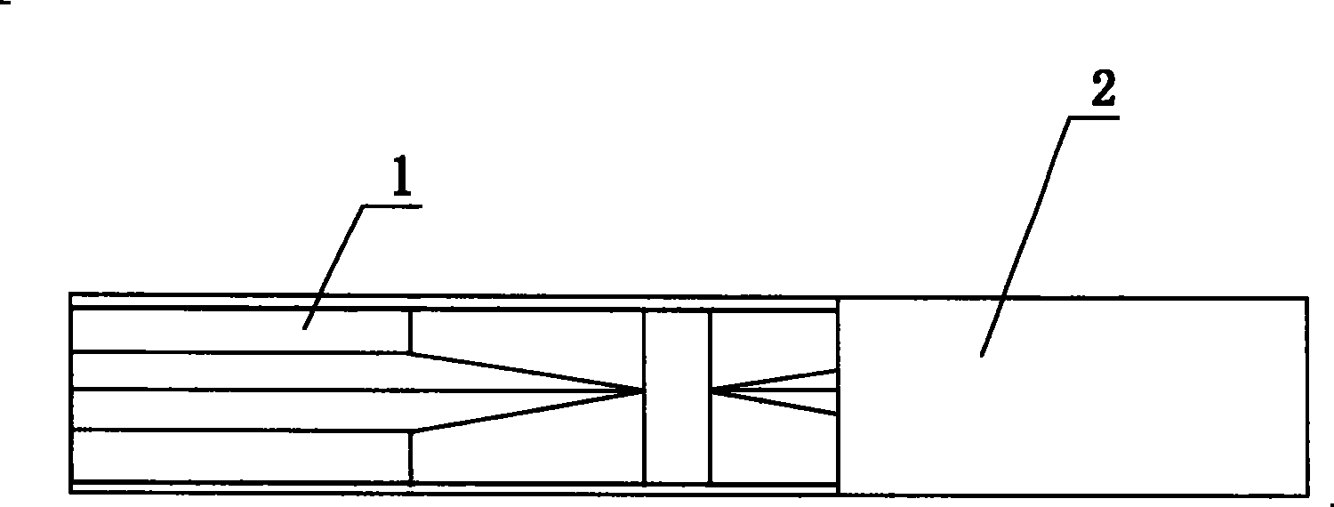 Double-bevel correspondent grafting tool and application thereof