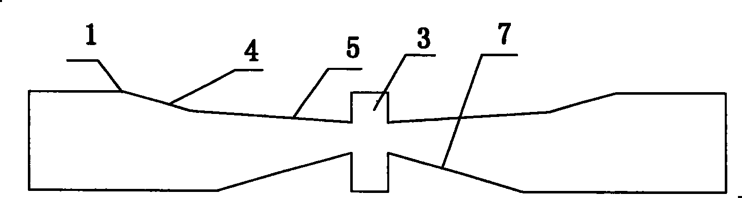 Double-bevel correspondent grafting tool and application thereof