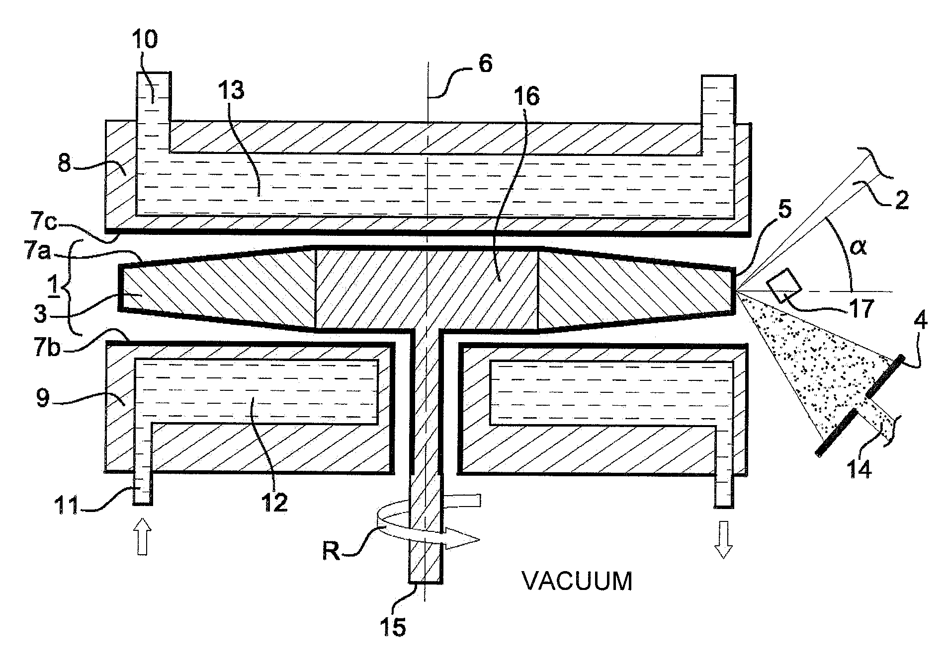 Monochromatic x-ray source and x-ray microscope using one such source