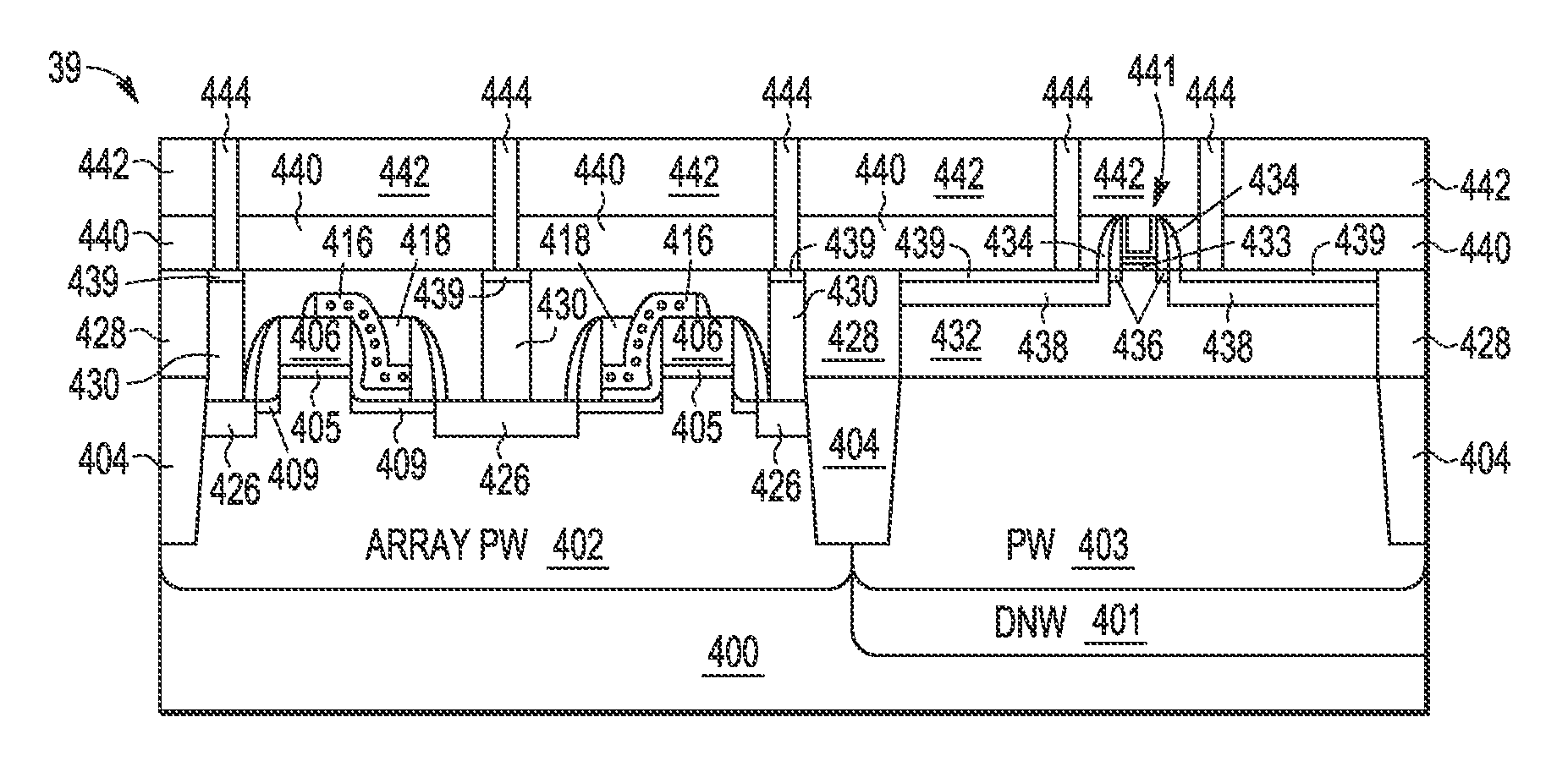 Method to form a polysilicon nanocrystal thin film storage bitcell within a high k metal gate platform technology using a gate last process to form transistor gates