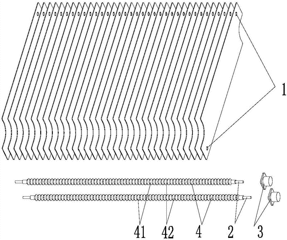 Plate electrode component, electrostatic device and range hood