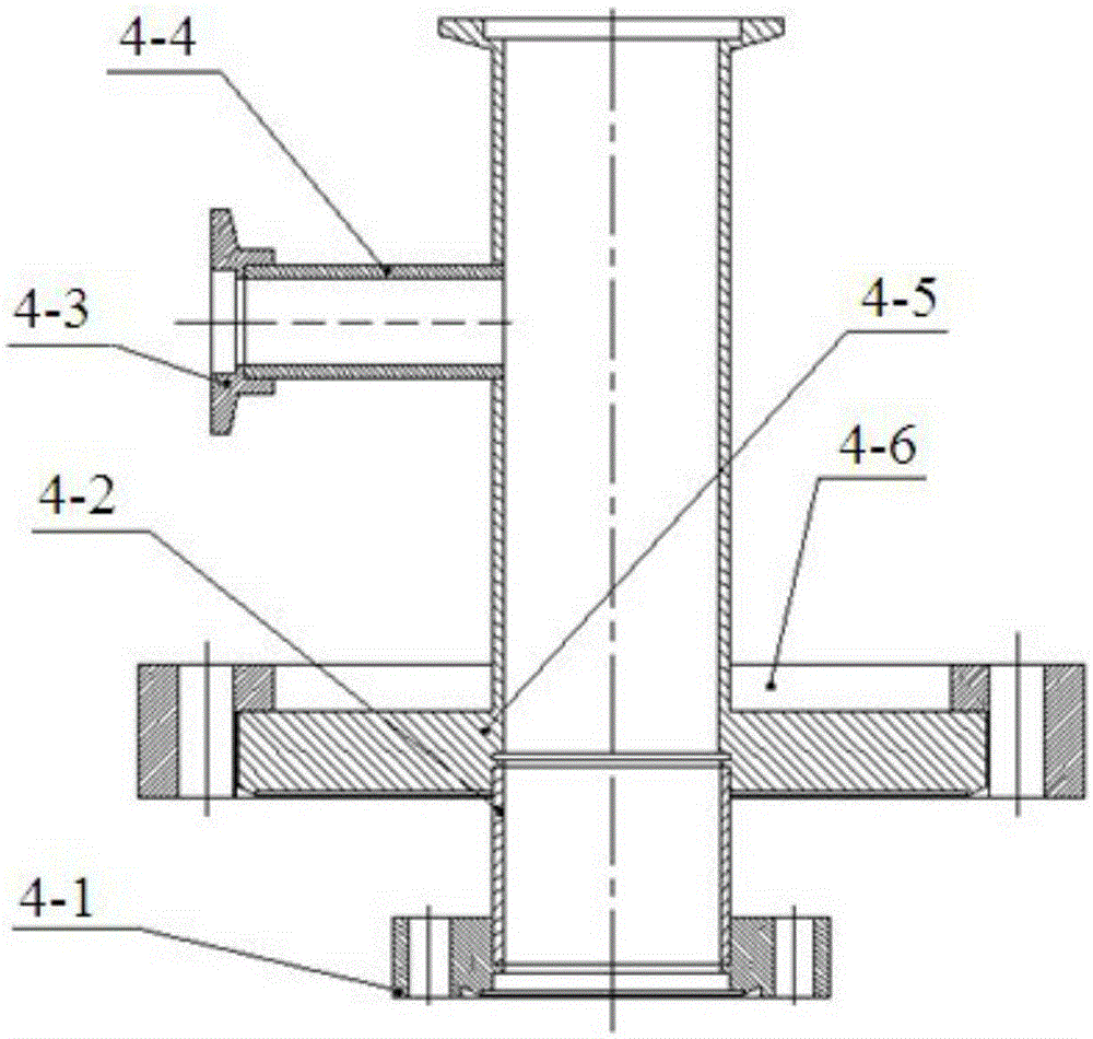 Connection device for cooling water circuit sealing of high heat-loaded optical components in ultra-high vacuum