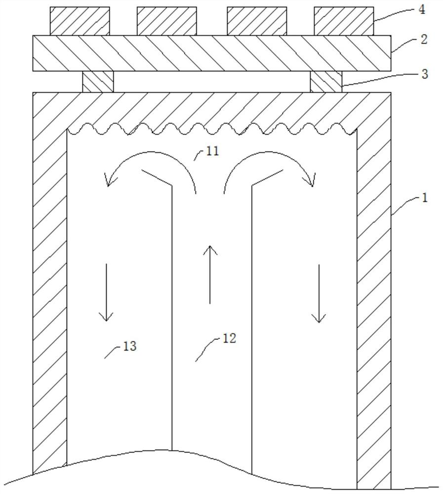 A device for conveniently controlling substrate temperature in diamond synthesis equipment