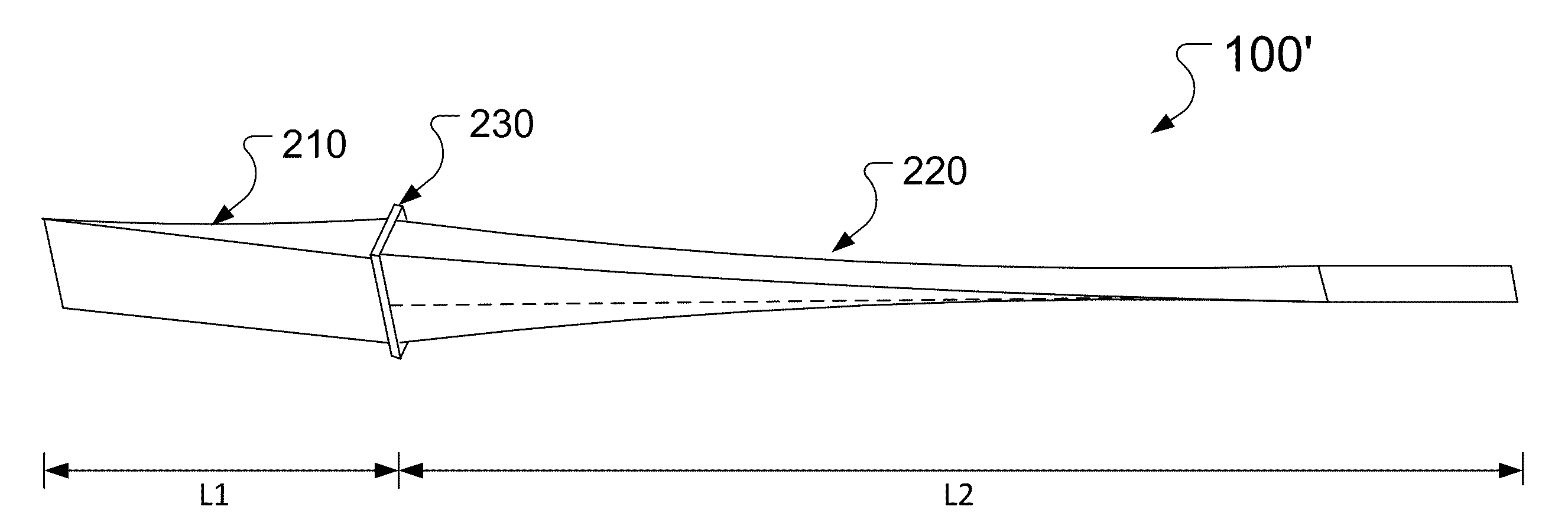 Aperture matched polyrod antenna