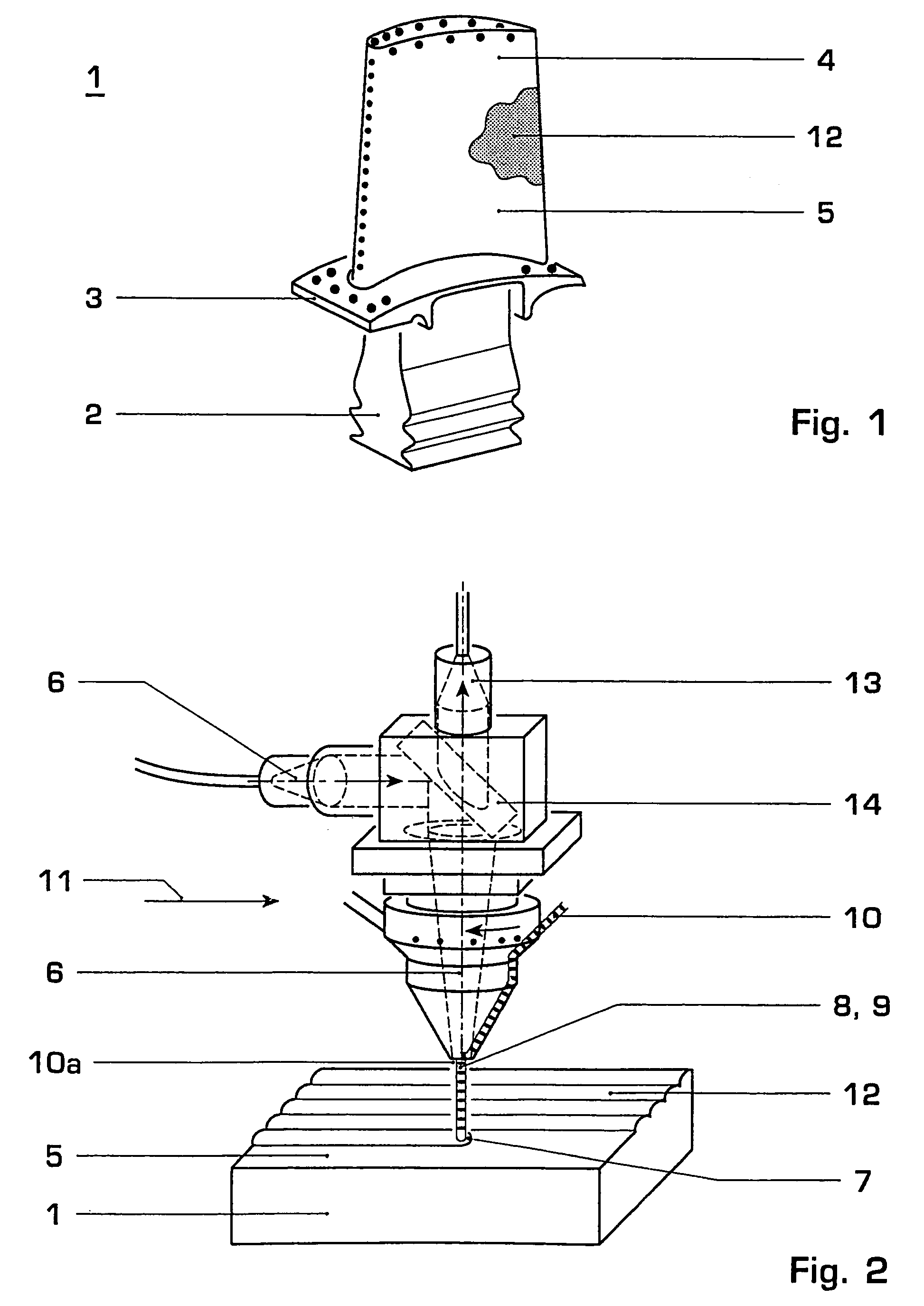 Method for controlling the microstructure of a laser metal formed hard layer