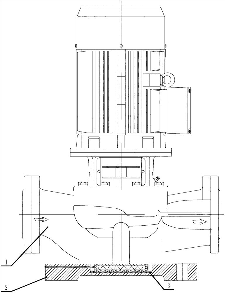 Centrifugal pump with detachable heating bottom plate
