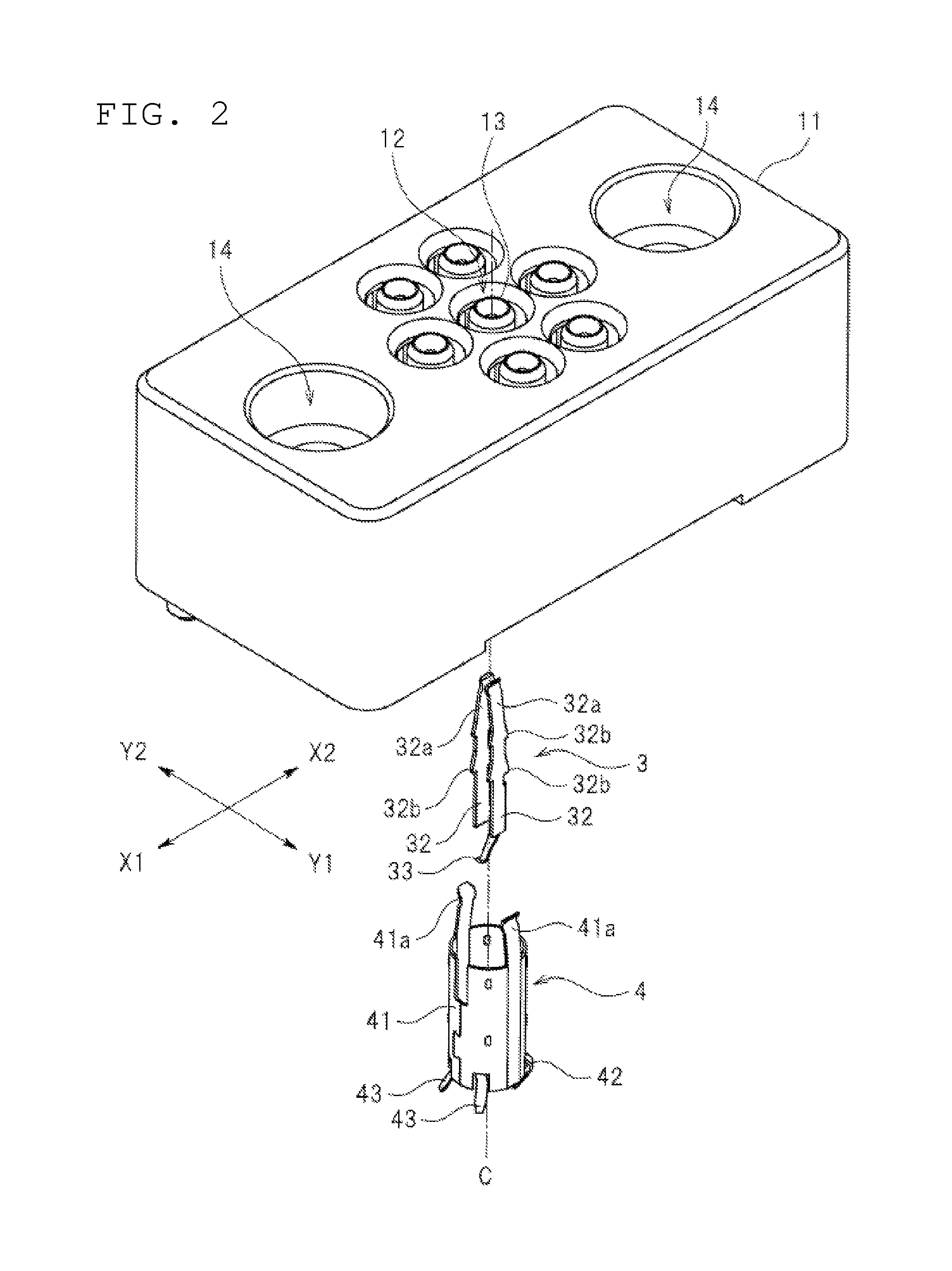 Connector and semiconductor testing device having the same