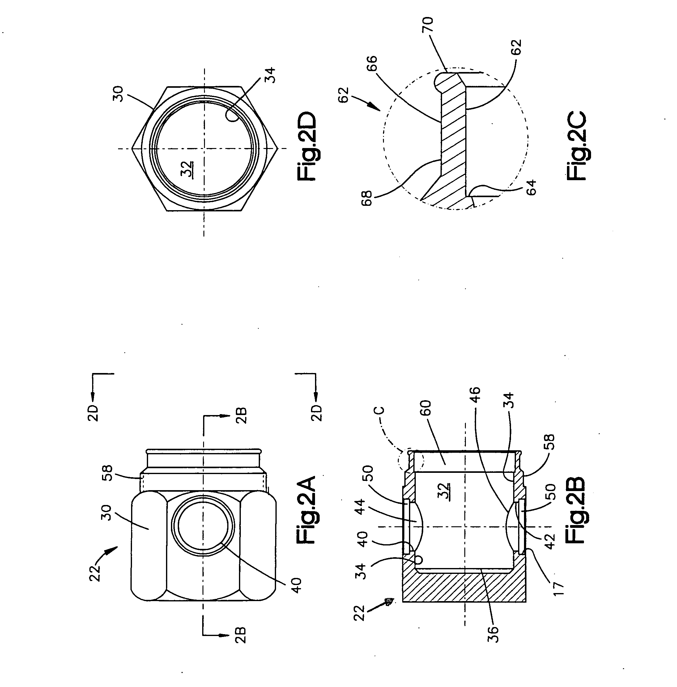 Plug-style air-conditioning service valve