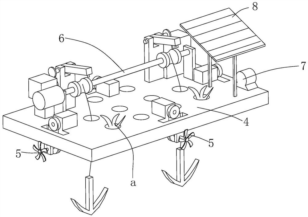 Movable sewage purification floating island device