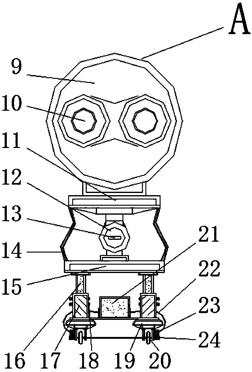 Platform-type ship containing sea patrol robot