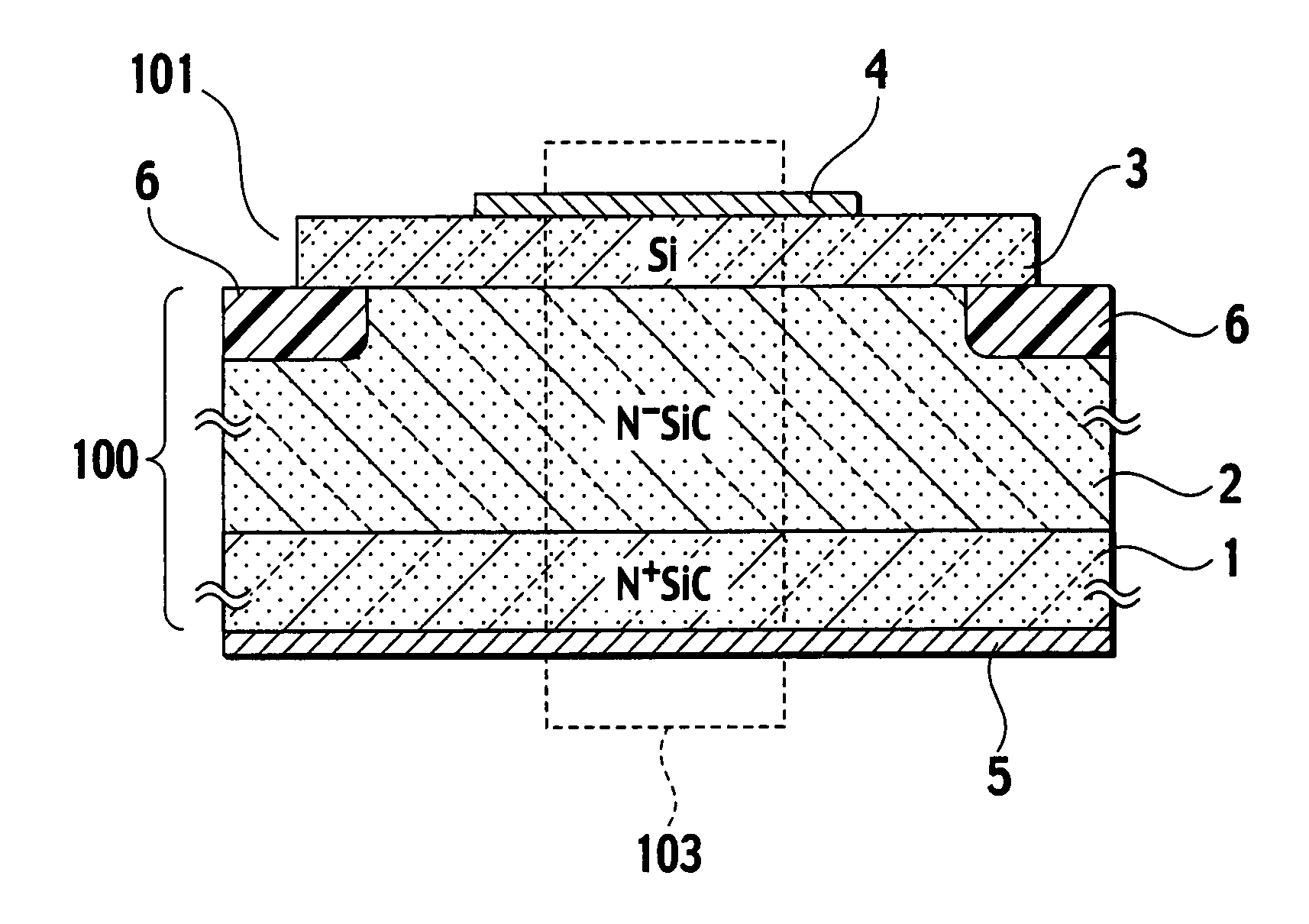 Semiconductor device having a heterojunction diode and manufacturing method thereof