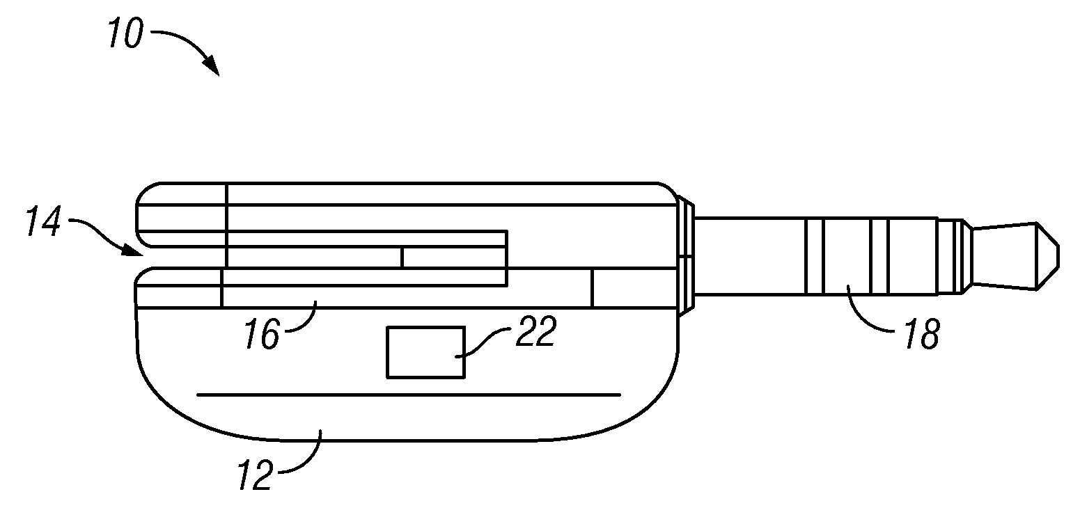 Method of transmitting information from a card reader with an asymmetric spring to a mobile device