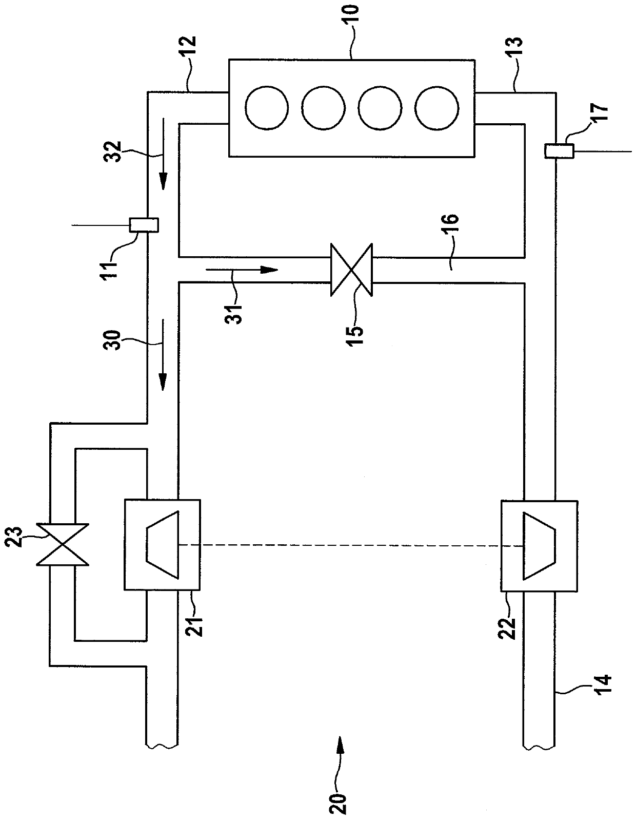 Method and control unit for determining a mass flow in a high-pressure exhaust gas recirculation system of an internal combustion engine