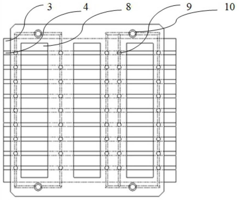 Ribbon pulling device and positioning and welding method for crystalline silicon solar cell module