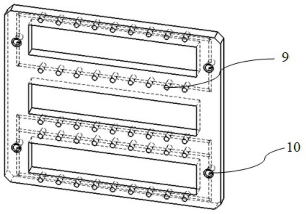 Ribbon pulling device and positioning and welding method for crystalline silicon solar cell module