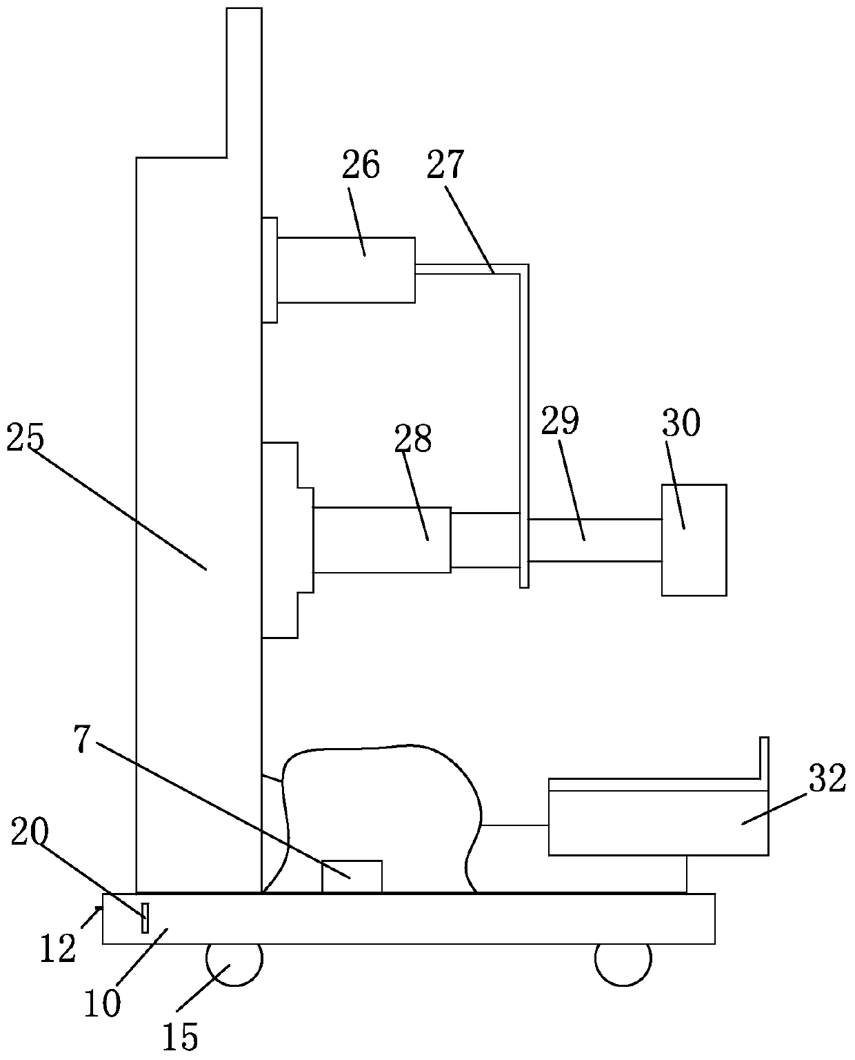 Insulation testing device and method for 6/10kV switch cabinet with five-prevention function