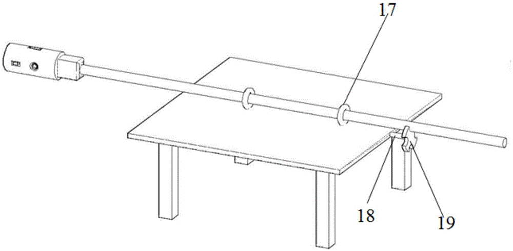 Internal vision device and method for internal form of dry cave in karst region