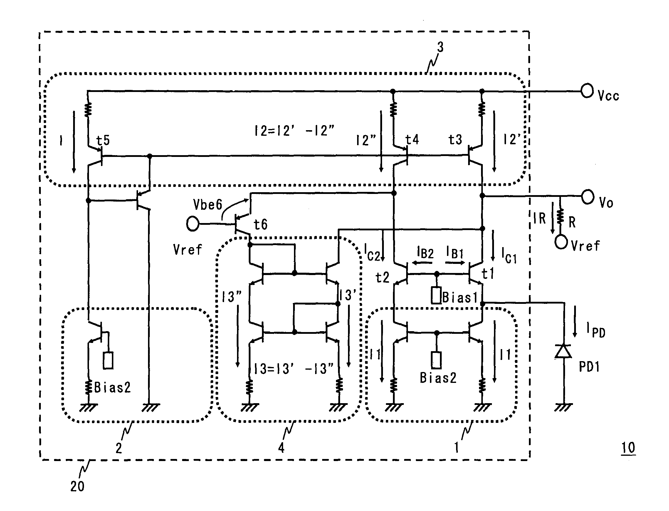 Photoreceiving circuit