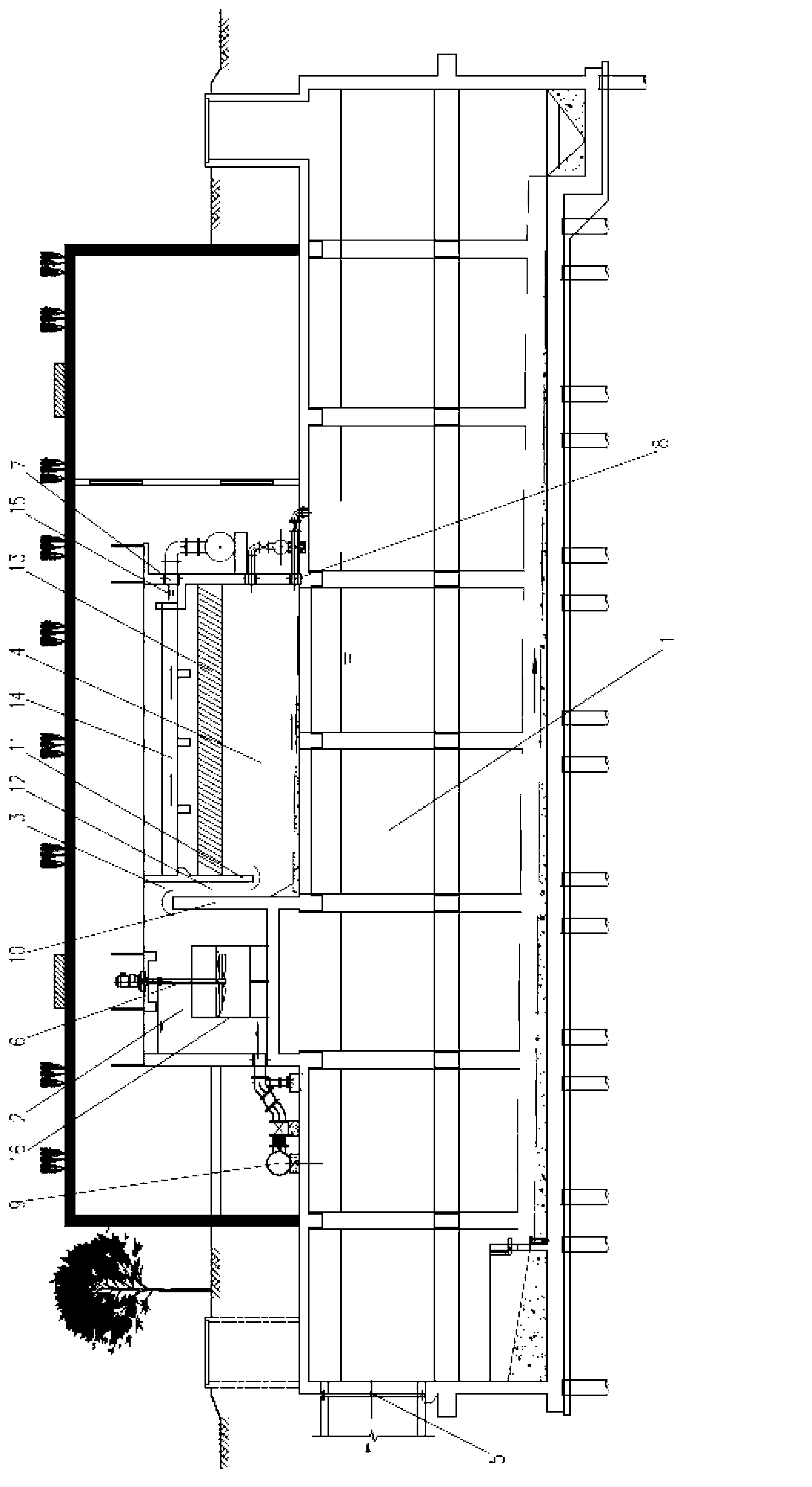 Regulation and storage pond with processing function